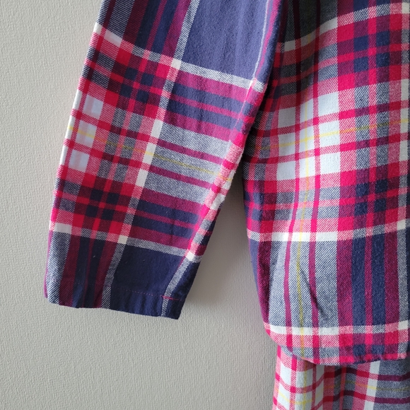 Sonoma Women's Plaid Pajama Set - Pink and Blue Size: L - Picture 5 of 12